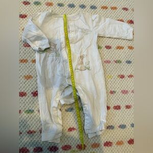 Adorable White Baby Onesie with Animal Print